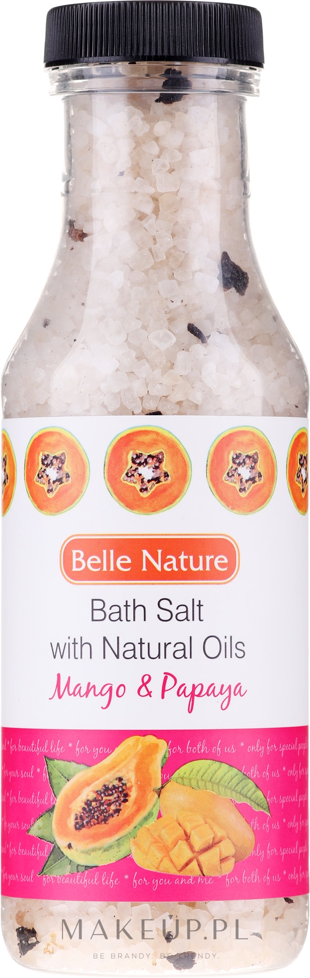 Sól do kąpieli z naturalnymi olejkami Mango i papaja - Belle Nature Bath Salt  — Zdjęcie 380 g