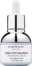 Kup Rozjaśniające serum do twarzy - Pure White Cosmetics Dark Spot Solution Brightening Serum