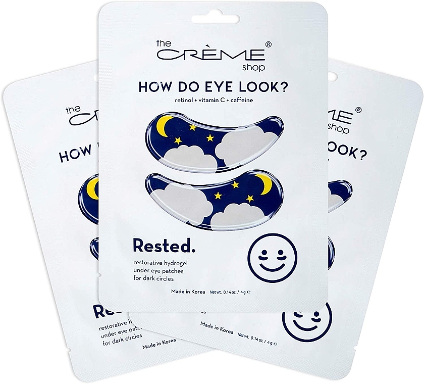 Plastry na cienie pod oczami - The Creme Shop How Do Eye Look? Rested Under Eye Patches — Zdjęcie N3
