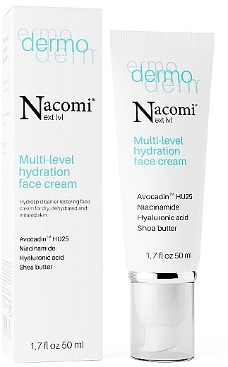 Nawilżający krem do twarzy - Nacomi Multi-level Hydration Face Cream — Zdjęcie N1