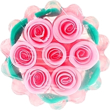 Kup Naturalne mydło glicerynowe Róża w koszyku w kolorze różowym - Bulgarian Rose Glycerin Soap Rose Fantasy