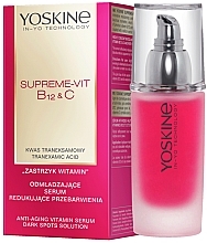 Kup Odmładzające serum redukujące przebarwienia do twarzy - Yoskine Supreme-Vit B12 & C Anti-Aging Vitamin Serum