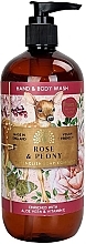 Kup Żel do mycia rąk i ciała Róża i piwonia - The English Soap Company Anniversary Rose & Peony Hand & Body Wash