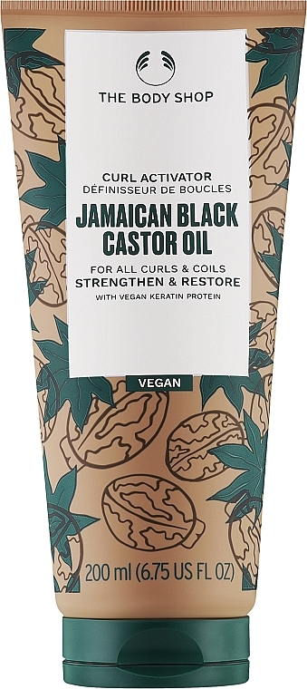 Krem aktywator do kręcenia i stylizacji loków - The Body Shop Jamaican Black Castor Oil Curl Activator — Zdjęcie N1