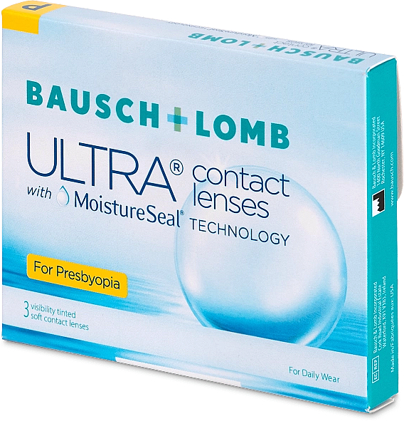 Soczewki kontaktowe, krzywizna 8,5 mm, Low, 3 szt. - Bausch & Lomb Ultra For Presbyopia — Zdjęcie N1