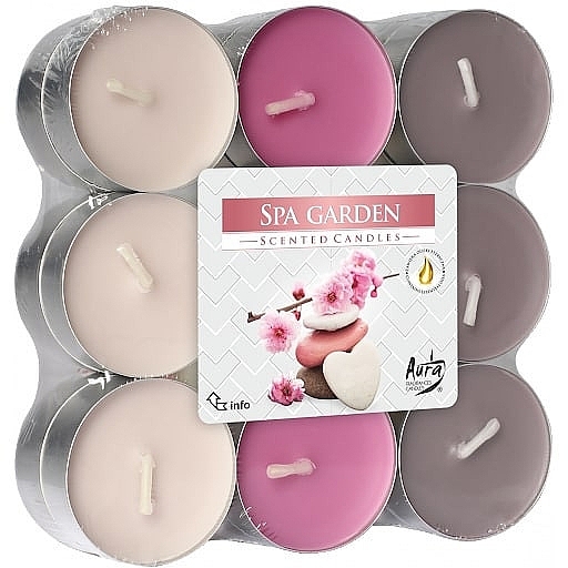 Podgrzewacze zapachowe Ogród SPA, 18 sztuk - Bispol Spa Garden Scented Candles — Zdjęcie N1