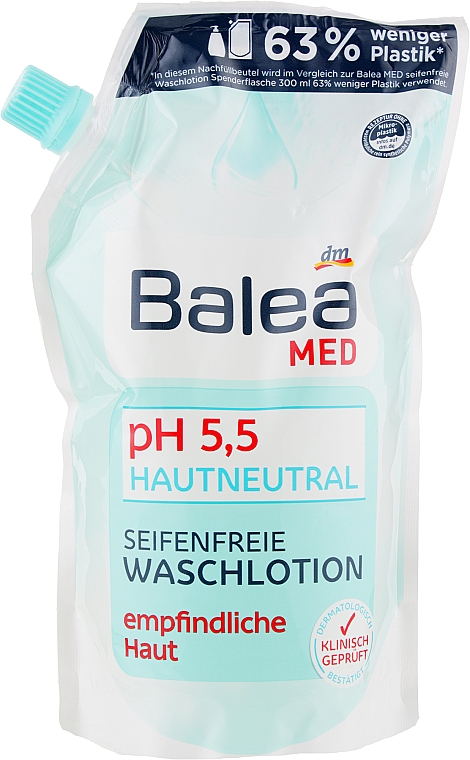 Mydło w płynie do rąk - Balea Med Waschlotion pH 5,5 Hautneutral Seifenfrei NF