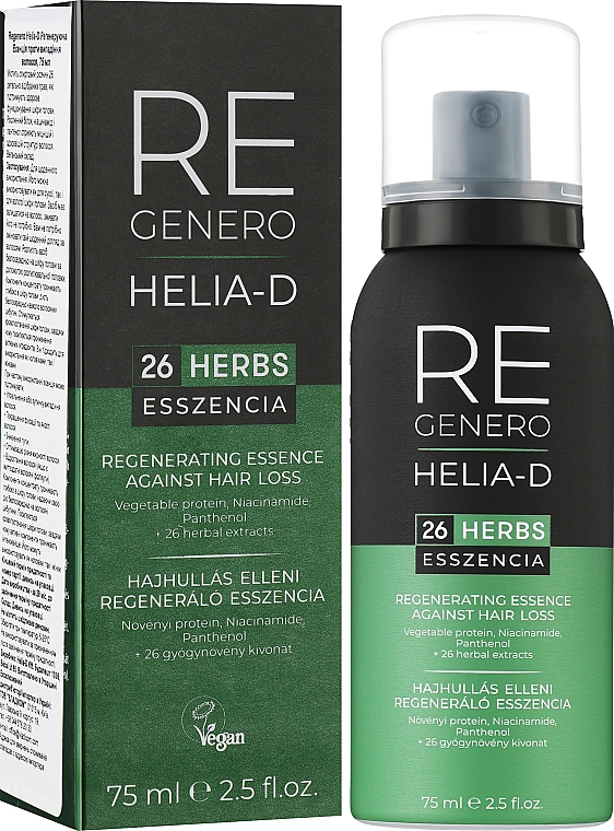 Rewitalizująca esencja przeciw wypadaniu włosów - Helia-D Regenero Regenerating Essence Against Hair Loss — Zdjęcie N2