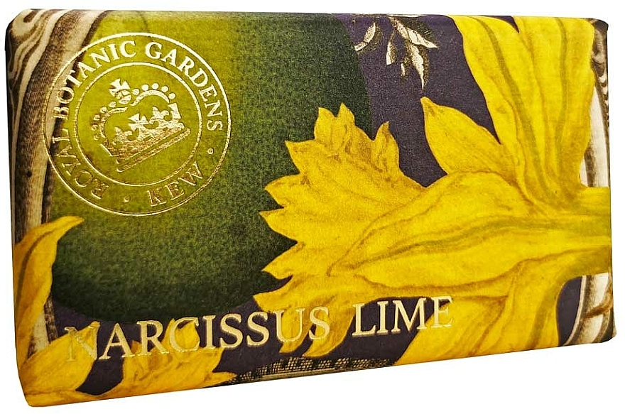 Mydło w kostce Żonkil i limonka - The English Soap Company Kew Gardens Narcissus Lime Soap — Zdjęcie N1