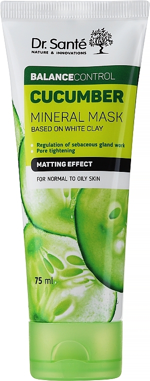 Ogórkowa maska mineralna - Dr Sante Cucumber Balance Control — Zdjęcie N1