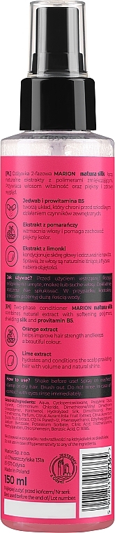 Błyskawiczna odżywka rozświetlająca włosy - Marion Natura Silk — Zdjęcie N2