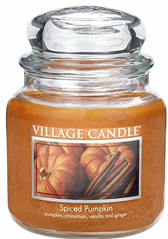 Świeca zapachowa w słoiku - Village Candle Spiced Pumpkin — Zdjęcie N1