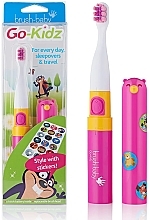 Elektryczna szczoteczka do zębów dla dzieci - Brush-Baby Go-Kidz Pink Electric Toothbrush — Zdjęcie N1