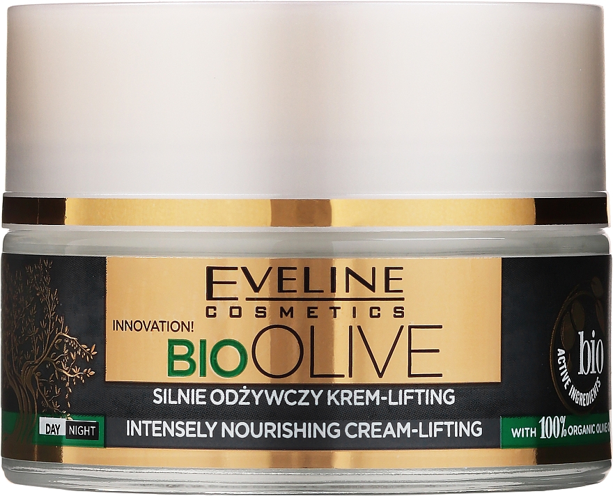 Silnie odżywczy krem-lifting - Eveline Cosmetics Bio Olive 
