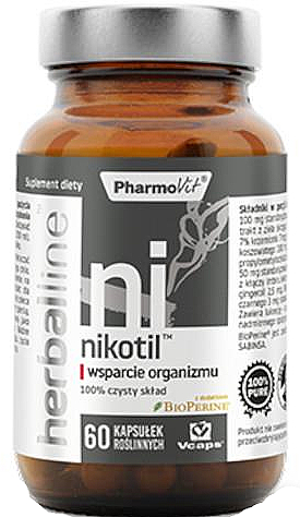 Suplement diety Nikotyl wsparcie organizmu, 60 szt. - Pharmovit Herballine — Zdjęcie N1