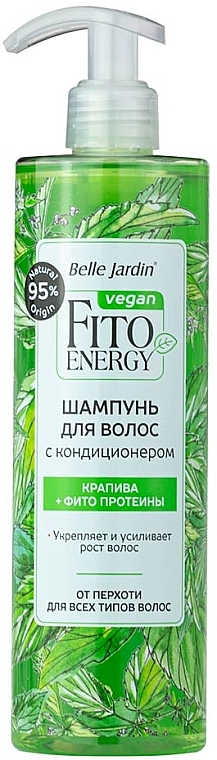 Szampon i odżywka 2w1, Pokrzywa z keratyną - Belle Jardin Fito Energia Shampoo — Zdjęcie N1