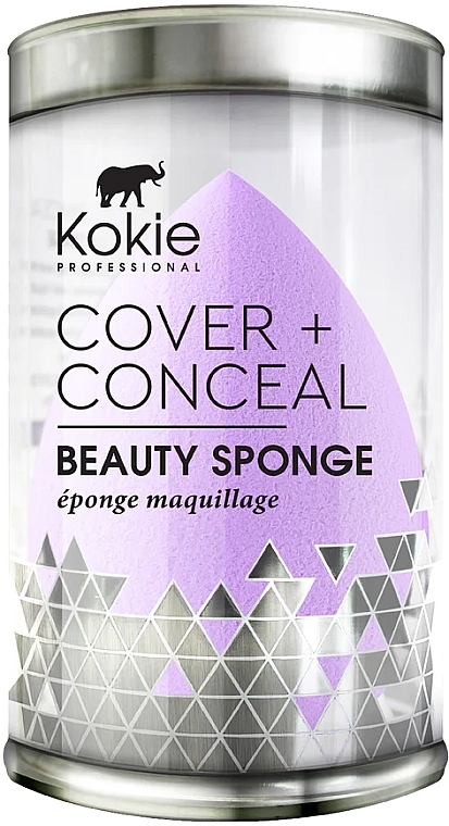 Gąbka do makijażu, fioletowa - Kokie Professional Cover + Conceal Beauty Sponge — Zdjęcie N2