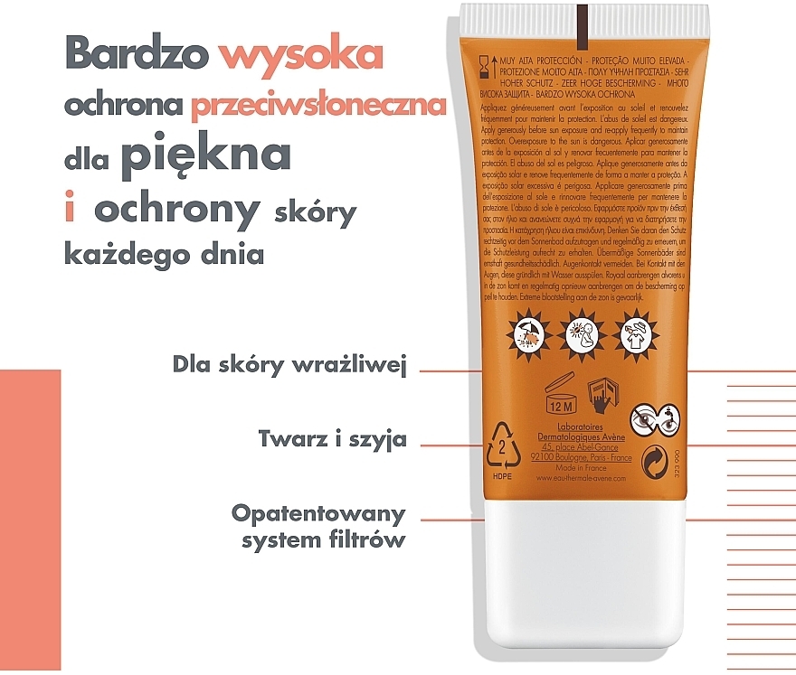 Krem do twarzy z ochroną przeciwsłoneczną SPF 50 na dzień - Avene Solaire B-Protect SPF 50+ — Zdjęcie N4