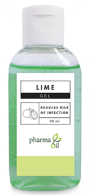 Limonkowy antybakteryjny żel do rąk - Pharma Oil Lime Hand Sanitizer Gel — Zdjęcie N1