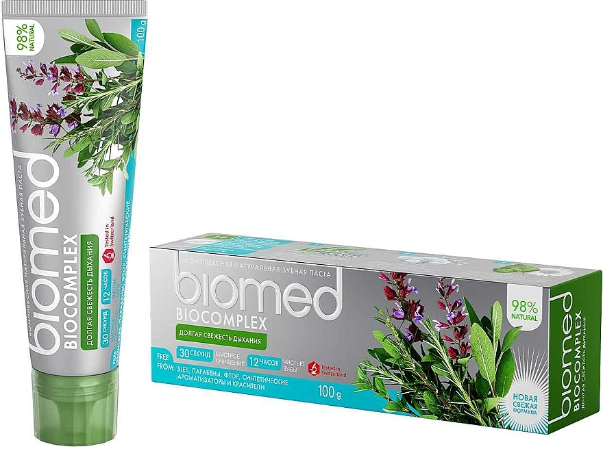 Naturalna odświeżająca pasta do zębów - Biomed Biocomplex