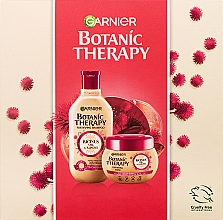 Zestaw - Garnier Botanic Therapy Ricinus Oil & Almond (shmp/250ml + h/mask/300ml) — Zdjęcie N2