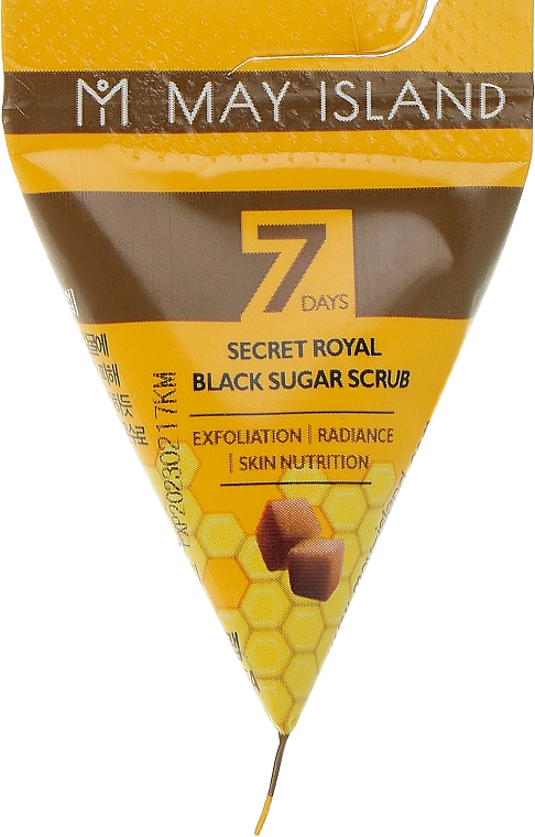 Cukrowy peeling do twarzy - May Island 7 Days Secret Royal Black Sugar Scrub