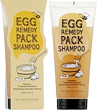 Rewitalizujący szampon do włosów - Too Cool For School Egg Remedy Pack Shampoo — Zdjęcie N2