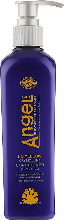 Odżywka do włosów neutralizująca żółty pigment - Angel Professional Paris No Yellow Crystalline Conditioner