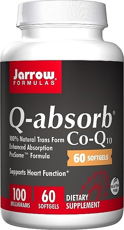 PRZECENA! Suplement diety Koenzym Q10 w miękkich żelatynowych kapsułkach, 100 mg - Jarrow Formulas Q-Absorb Dietary Supplement * — Zdjęcie N3