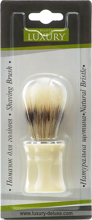 Pędzel do golenia z włosiem z borsuka, PB-02 - Beauty LUXURY — Zdjęcie N1