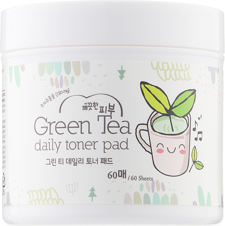 Nasączane waciki z zieloną herbatą - Esfolio Green Tea Daily Toner Pad — Zdjęcie N1