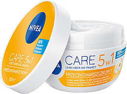 Lekki krem przeciwzmarszczkowy 5w1 - NIVEA Care Light Anti-Wrinkle Cream — Zdjęcie N2