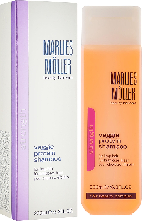 Szampon do włosów - Marlies Moller Strength Veggie Protein Shampoo — Zdjęcie N1