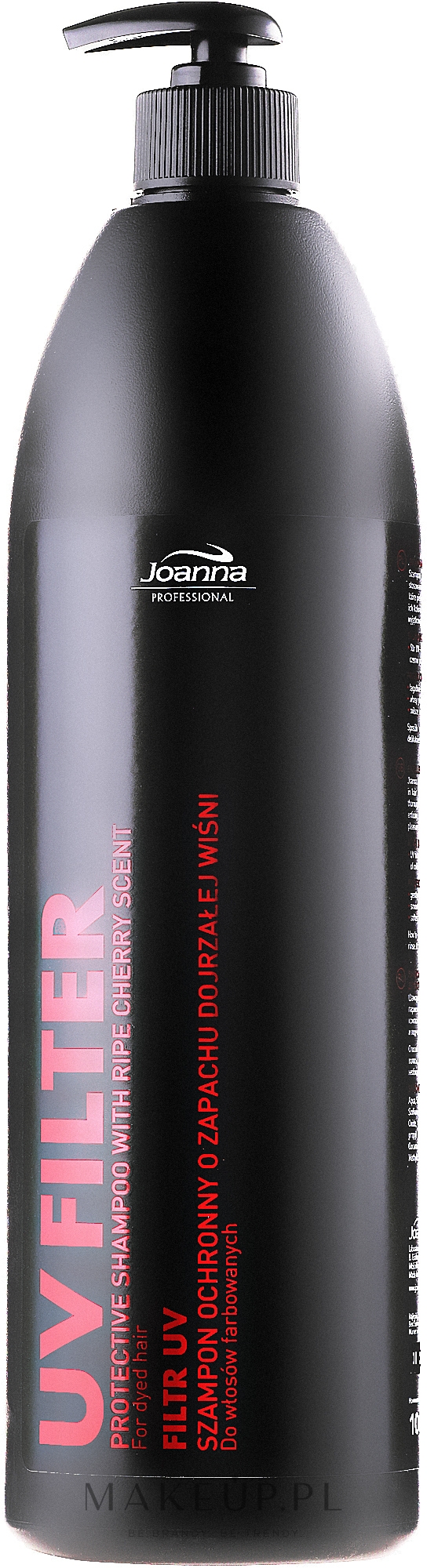Szampon wiśniowy do włosów farbowanych z filtrem UV - Joanna Professional — Zdjęcie 1000 ml