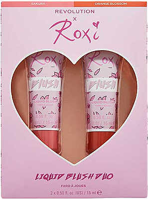 Zestaw róży w płynie - Makeup Revolution x Roxi Cherry Blossom Liquid Blush Duo (blush/2x15ml) — Zdjęcie N1