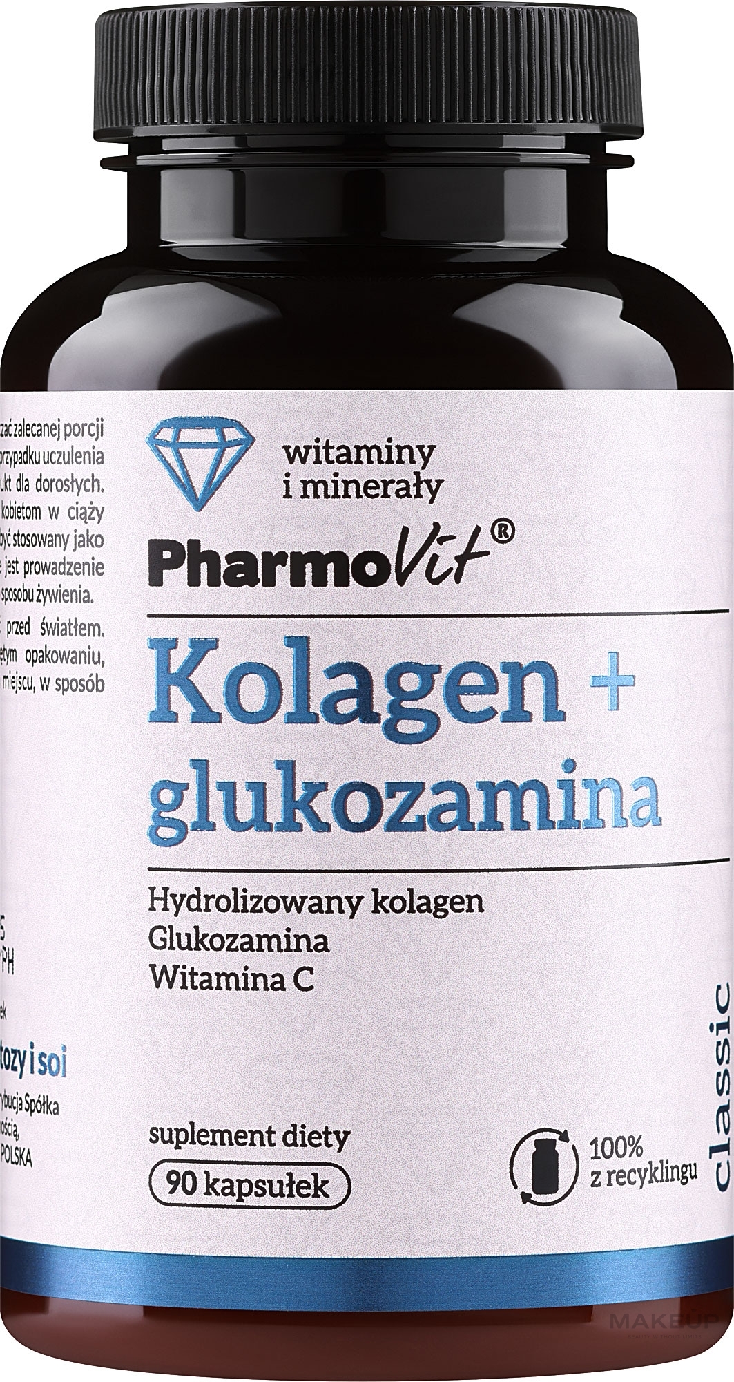 Suplement diety Kolagen + glukozamina - PharmoVit Classic — Zdjęcie 90 szt.