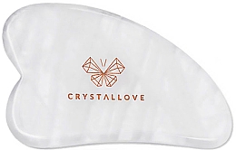 Kup Płytka do masażu twarzy Gua Sha z kryształu górskiego - Crystallove Clear Quartz Gua Sha