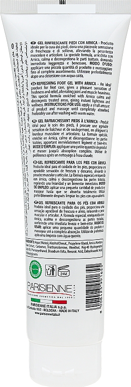 Odświeżający żel do stóp z arniką - Parisienne Italia Leniped Refreshing Foot Gel With Arnika — Zdjęcie N2