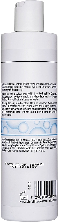 Oczyszczający preparat hydrofilny do twarzy - Christina Fresh Hydrophilic Cleanser For All Skin Types — Zdjęcie N2