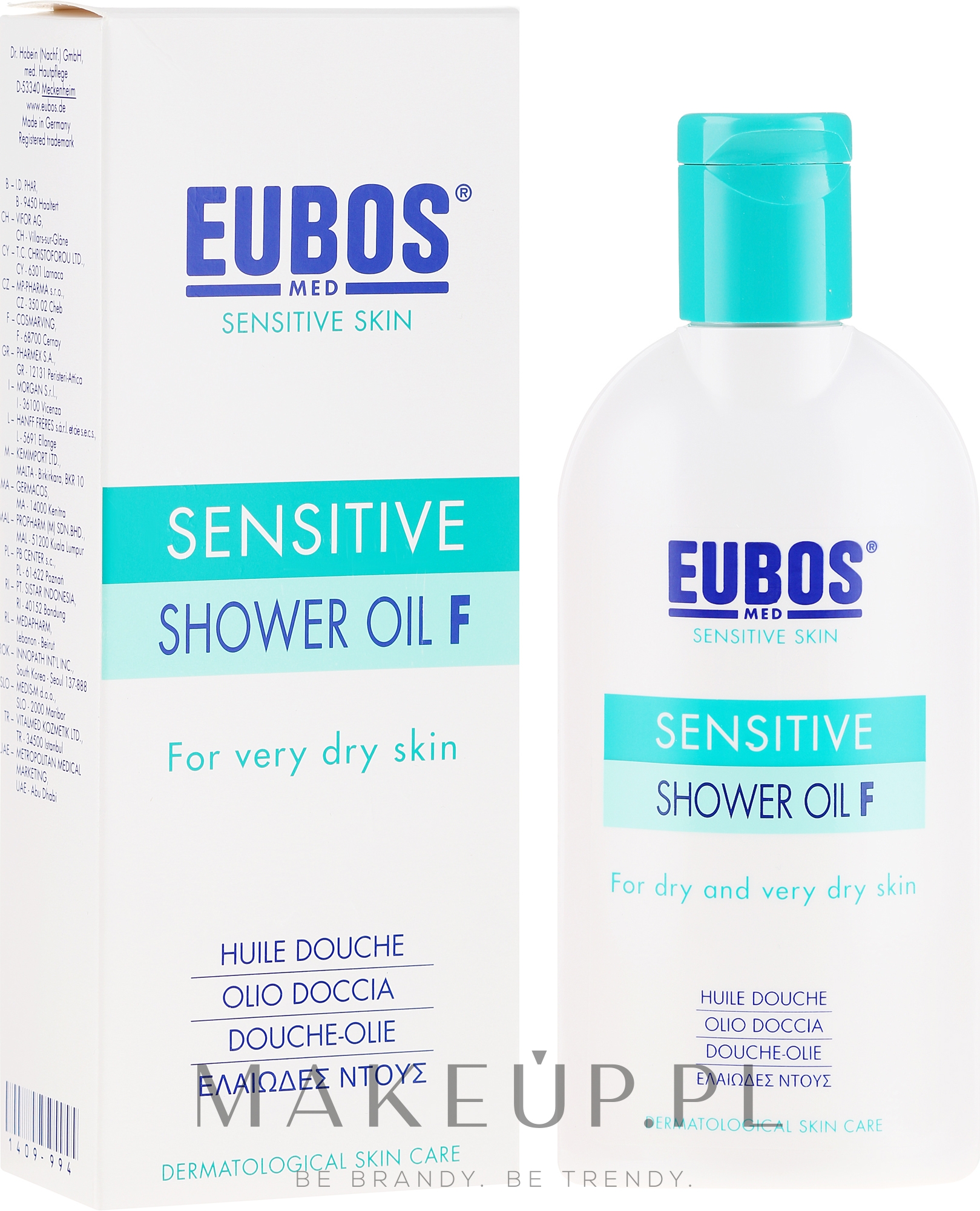 Olejek F pod prysznic - Eubos Med Sensitive Skin Sensitive Shower Oil F — Zdjęcie 200 ml