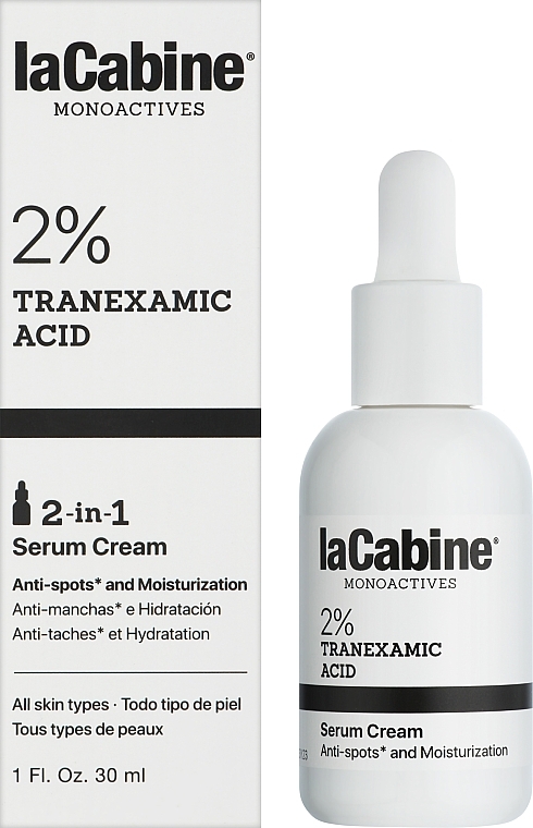 Kremowe serum do twarzy - La Cabine Monoactives 2% Tranexamic Acis Serum Cream — Zdjęcie N2