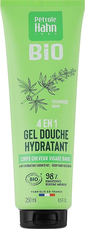 Nawilżający żel pod prysznic z ekstraktem z konopi - Eugene Perma Petrole Hahn Bio 4In1 Moisturizing Shower Gel — Zdjęcie N1