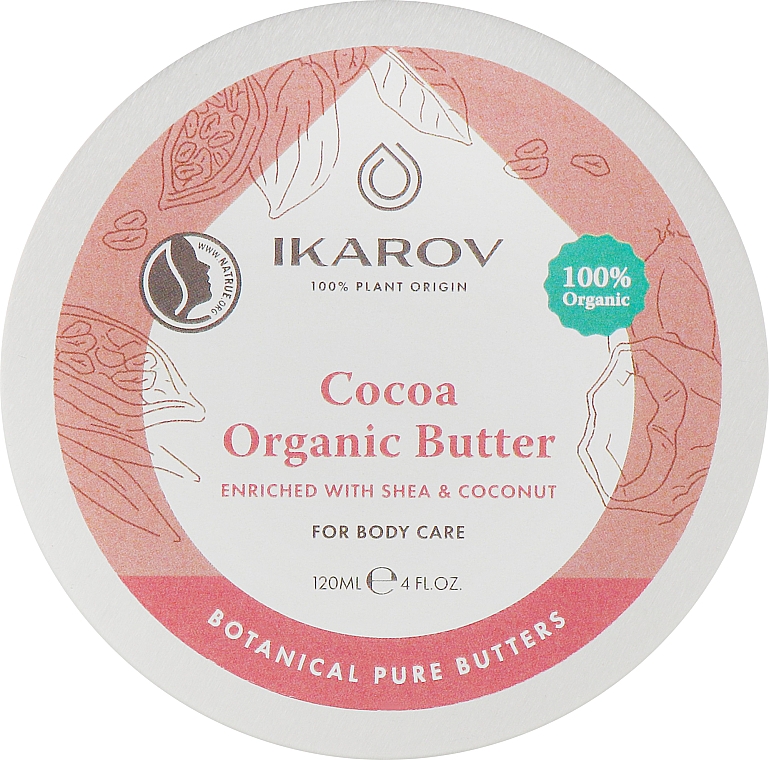 Organiczne masło kakaowe wzbogacone masłem shea i olejem kokosowym - Ikarov Cocoa Organic Butter