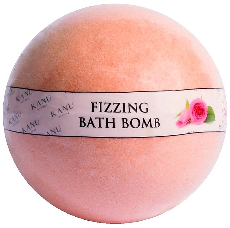PREZENT! Kula do kąpieli Róża - Kanu Nature Fizzing Bath Bomb Rose — Zdjęcie N1