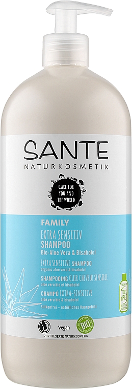 Szampon dla całej rodziny do wrażliwej skóry głowy Aloes i Bisabolol - Sante Family Extra Sensitive Shampoo — Zdjęcie N5