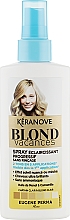 Kup Spray do rozjaśniania włosów - Eugene Perma Keranove Laboratoires Blond Vacances Highlighting Spray Without Rinse