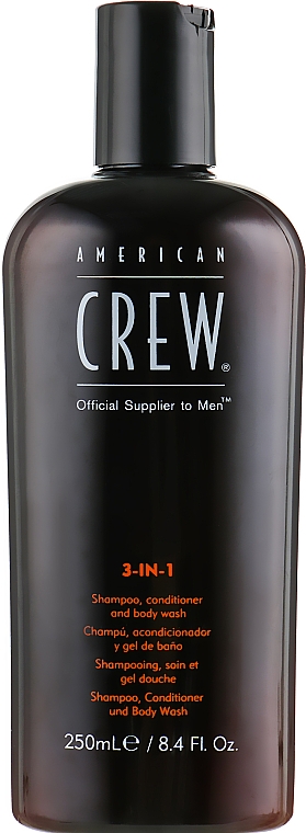 Preparat 3 w 1 do pielęgnacji włosów i ciała dla mężczyzn - American Crew Classic 3-in-1 Shampoo, Conditioner & Body Wash — Zdjęcie N1