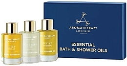 Zestaw - Aromatherapy Associates Essentials Bath & Shower Oil (sh/bath/oil/3x9ml) — Zdjęcie N1