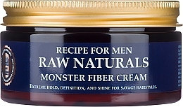 PRZECENA! Nabłyszczający krem do stylizacji włosów dla mężczyzn - Recipe For Men RAW Naturals Monster Fiber Cream * — Zdjęcie N1