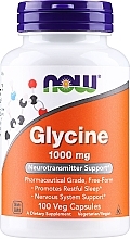 Aminokwas Glicyna, 1000 mg - Now Foods Glycine — Zdjęcie N1